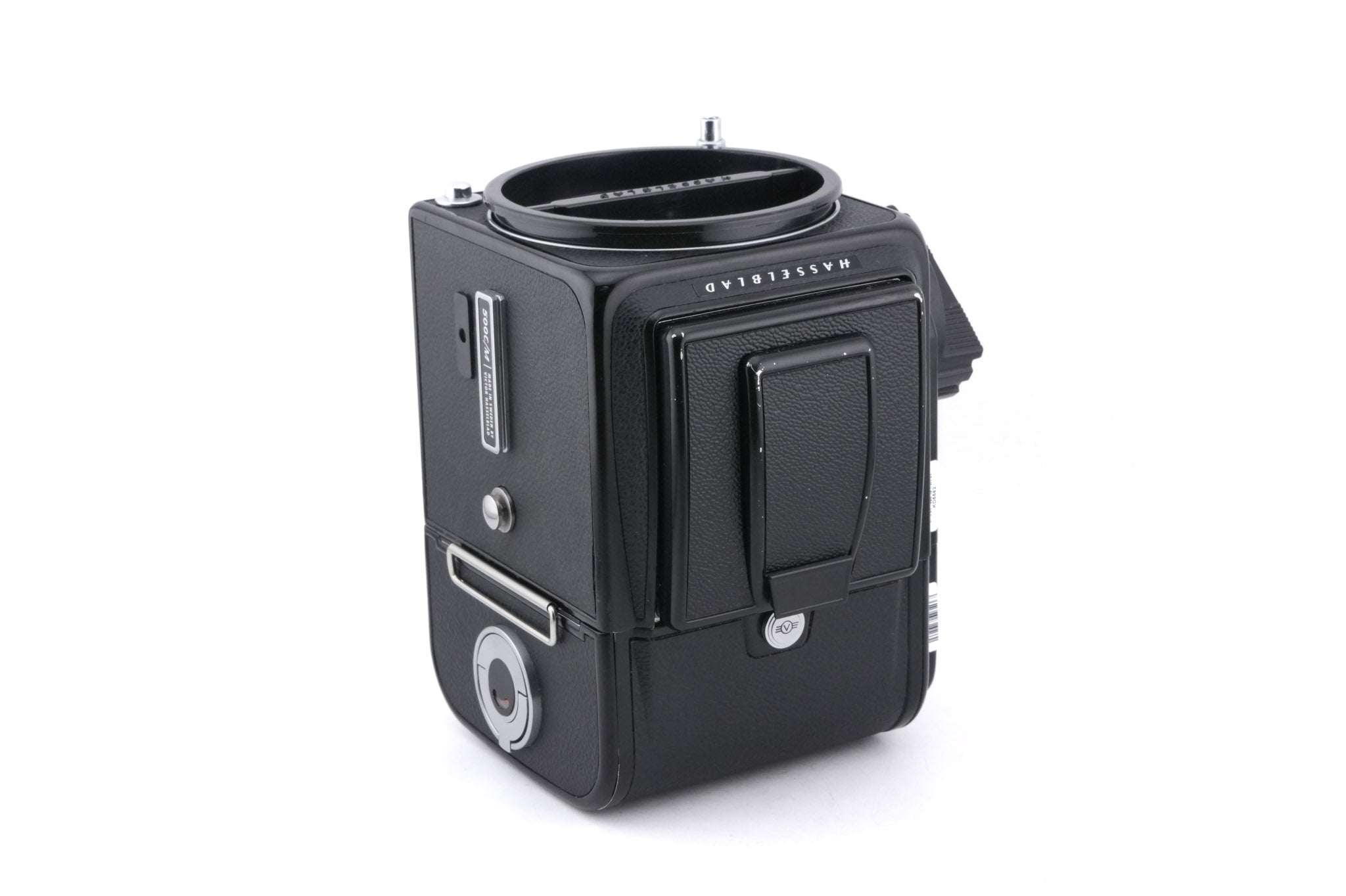 Hasselblad 500C/M (Black, 10170) + Rapid Winding Crank (44040) + A12 Film Magazine (Black, 30147) + Focusing Screen With Split-Image Rangefinder (42188) + Waist Level Finder (New / Black, 42323)