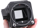 Hasselblad 500C/M (Black, 10170) + Rapid Winding Crank (44040) + A12 Film Magazine (Black, 30147) + Focusing Screen With Split-Image Rangefinder (42188) + Waist Level Finder (New / Black, 42323)