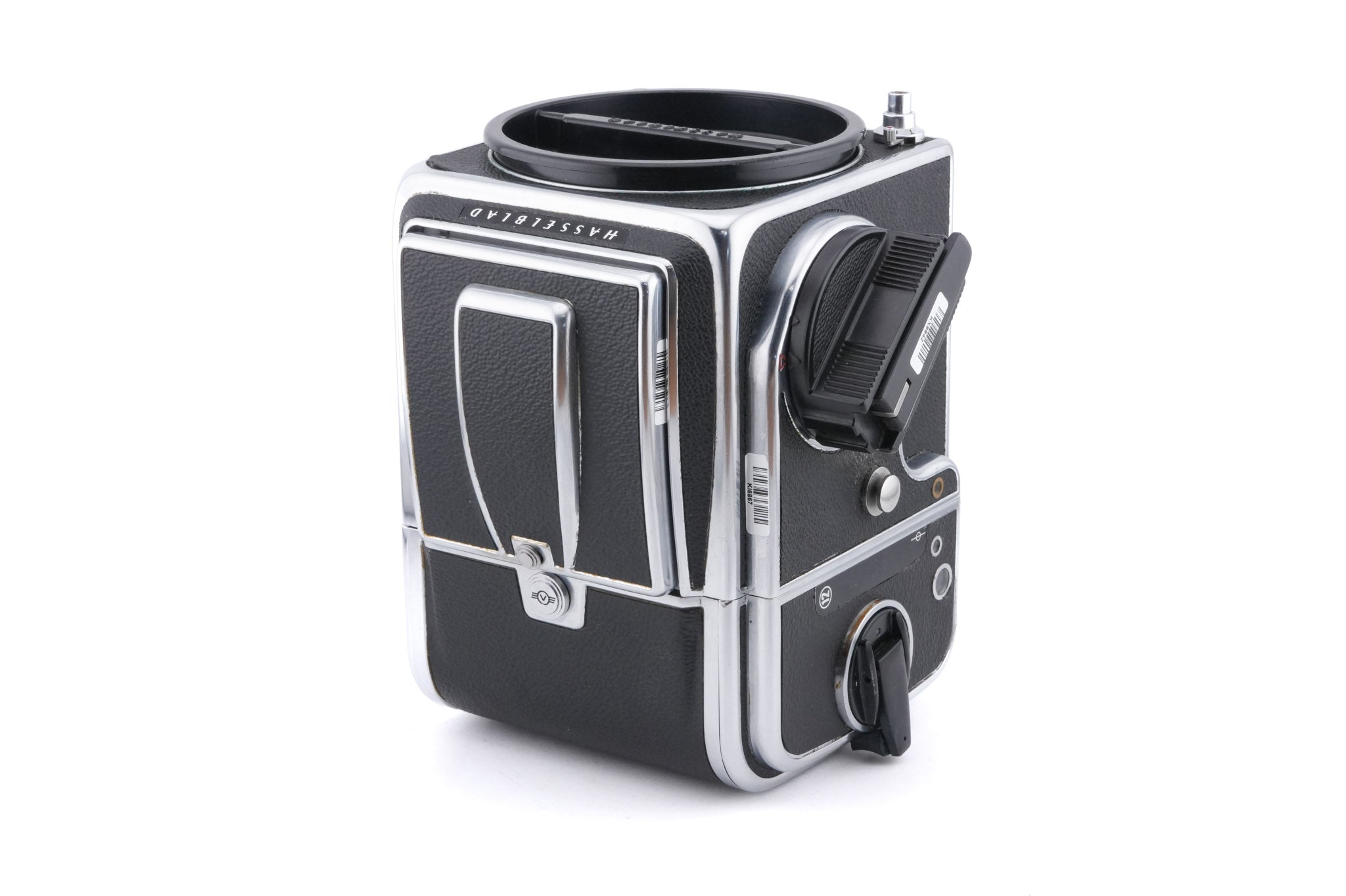 Hasselblad 500C/M (Silver, 10026) + Waist Level Finder (Old / Silver, 42021) + Rapid Winding Crank (44040) + A12 Film Magazine (Silver, 30074) + Standard Focusing Screen (42161)