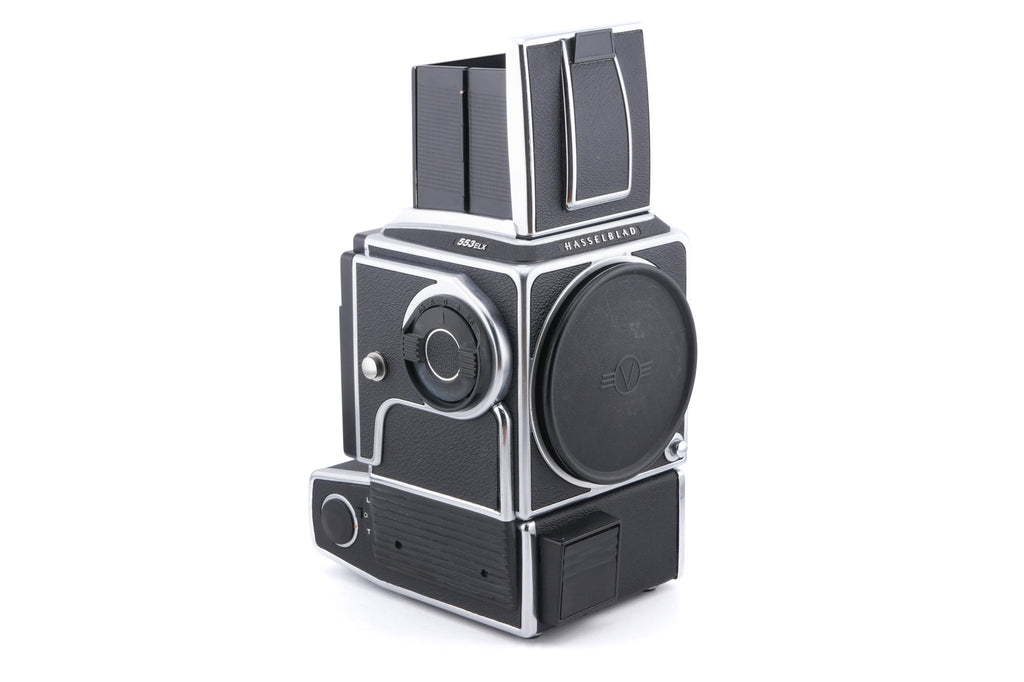 Hasselblad 553ELX (Silver, 10167) + Waist Level Finder (New / Chrome, 42315) + Standard Focusing Screen (42161)