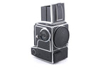 Hasselblad 553ELX (Silver, 10167) + Waist Level Finder (New / Chrome, 42315) + Standard Focusing Screen (42161)