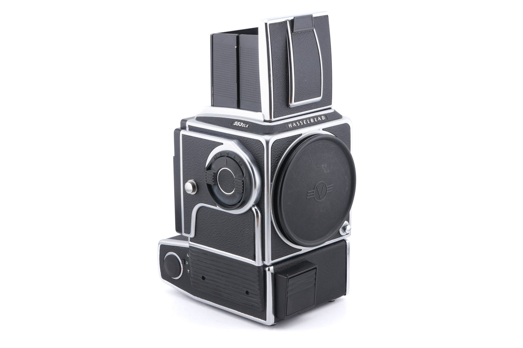 Hasselblad 553ELX (Silver, 10167) + Waist Level Finder (New / Chrome, 42315) + Standard Focusing Screen (42161)