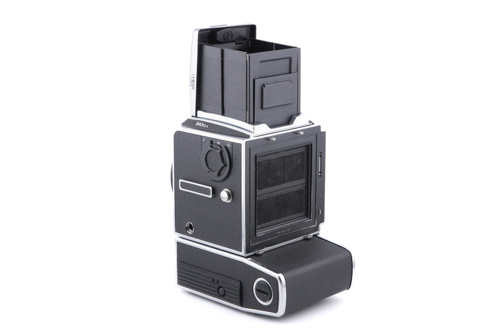 Hasselblad 553ELX (Silver, 10167) + Waist Level Finder (New / Chrome, 42315) + Standard Focusing Screen (42161)