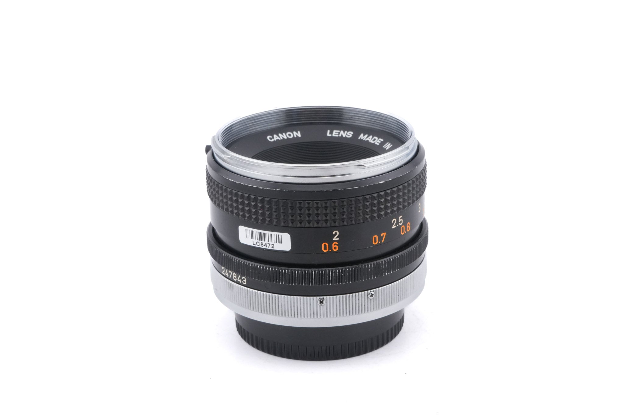 Canon 50mm f1.8 (Chrome Nose)