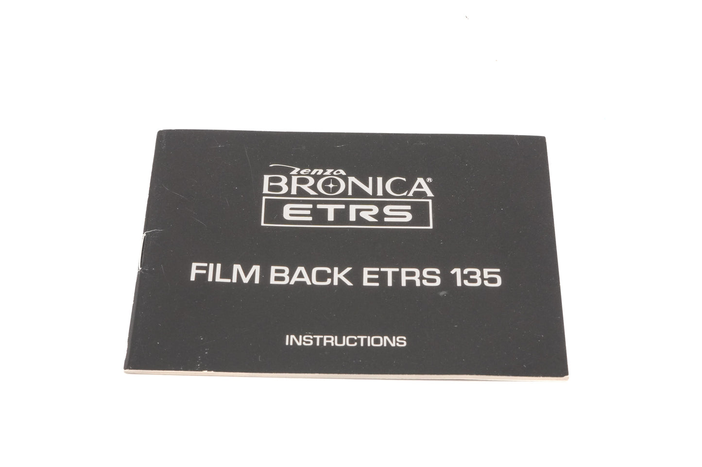 Zenza Bronica Film Back ETRS 135 (W&N) Instructions - Accessory