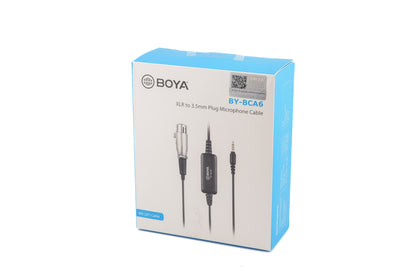 Boya BY-BCA6 XLR To 3.5mm Plug Microphone Cable