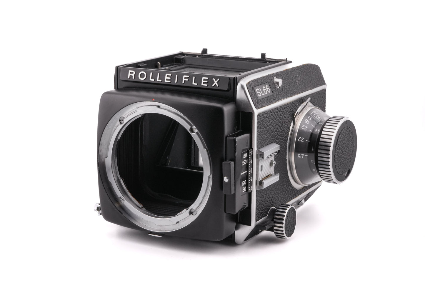 Rollei SL66 + 6x6 Roll Film Back + Waist Level Finder + 80mm f2.8 Planar