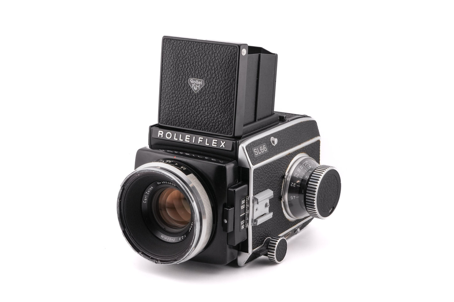 Rollei SL66 + Waist Level Finder + 6x6 Roll Film Back + 80mm f2.8 Planar