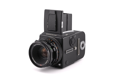 Hasselblad 503CXi + Waist Level Finder (New / 42323 Black) + A12 Film Magazine (30147, Black) + 80mm f2.8 Planar T* CF