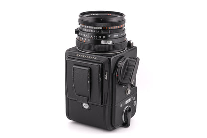 Hasselblad 503CXi + Waist Level Finder (New / 42323 Black) + A12 Film Magazine (30147, Black) + 80mm f2.8 Planar T* CF