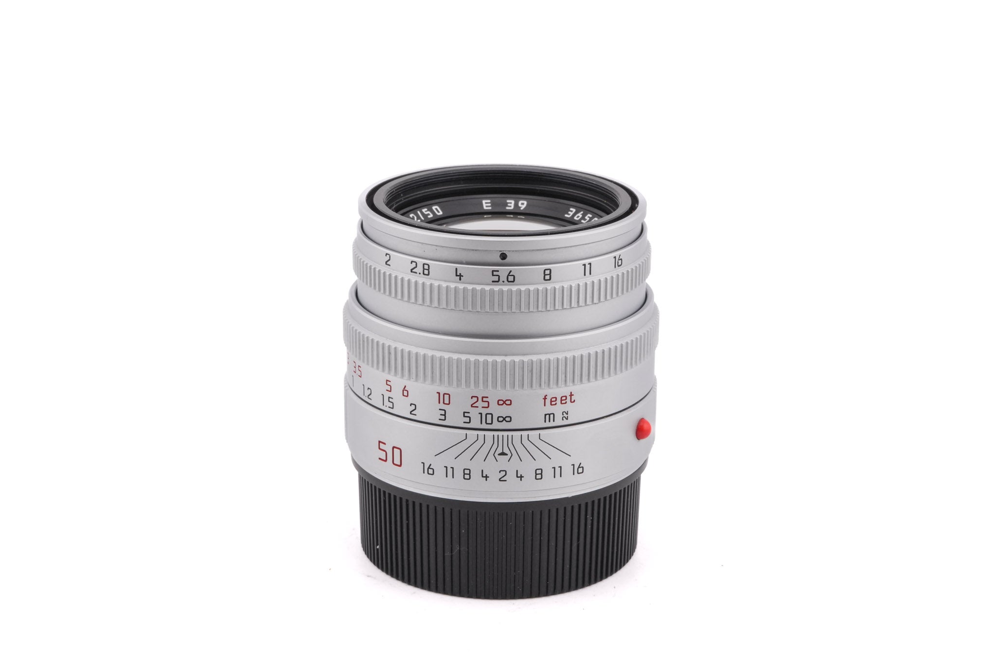 Leica 50mm f2 Summicron-M (Type V) (Silver, 11816) - Lens
