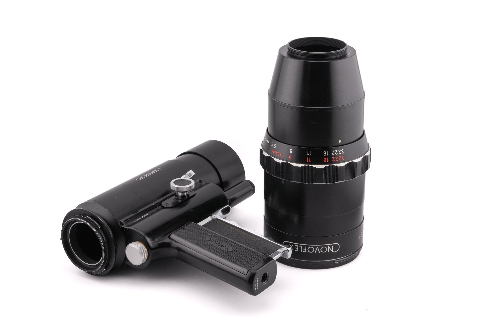 Novoflex 40cm f5.6 Noflexar + Follow Focus Pistol Grip (PIGRIFF) + Shoulder Stock (PISTOCK)