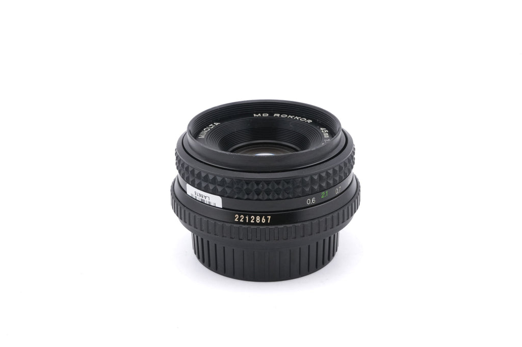 Minolta 45mm f2 MD Rokkor