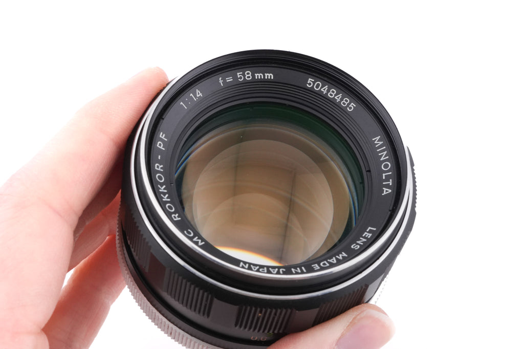 Minolta 58mm f1.4 MC Rokkor-PF