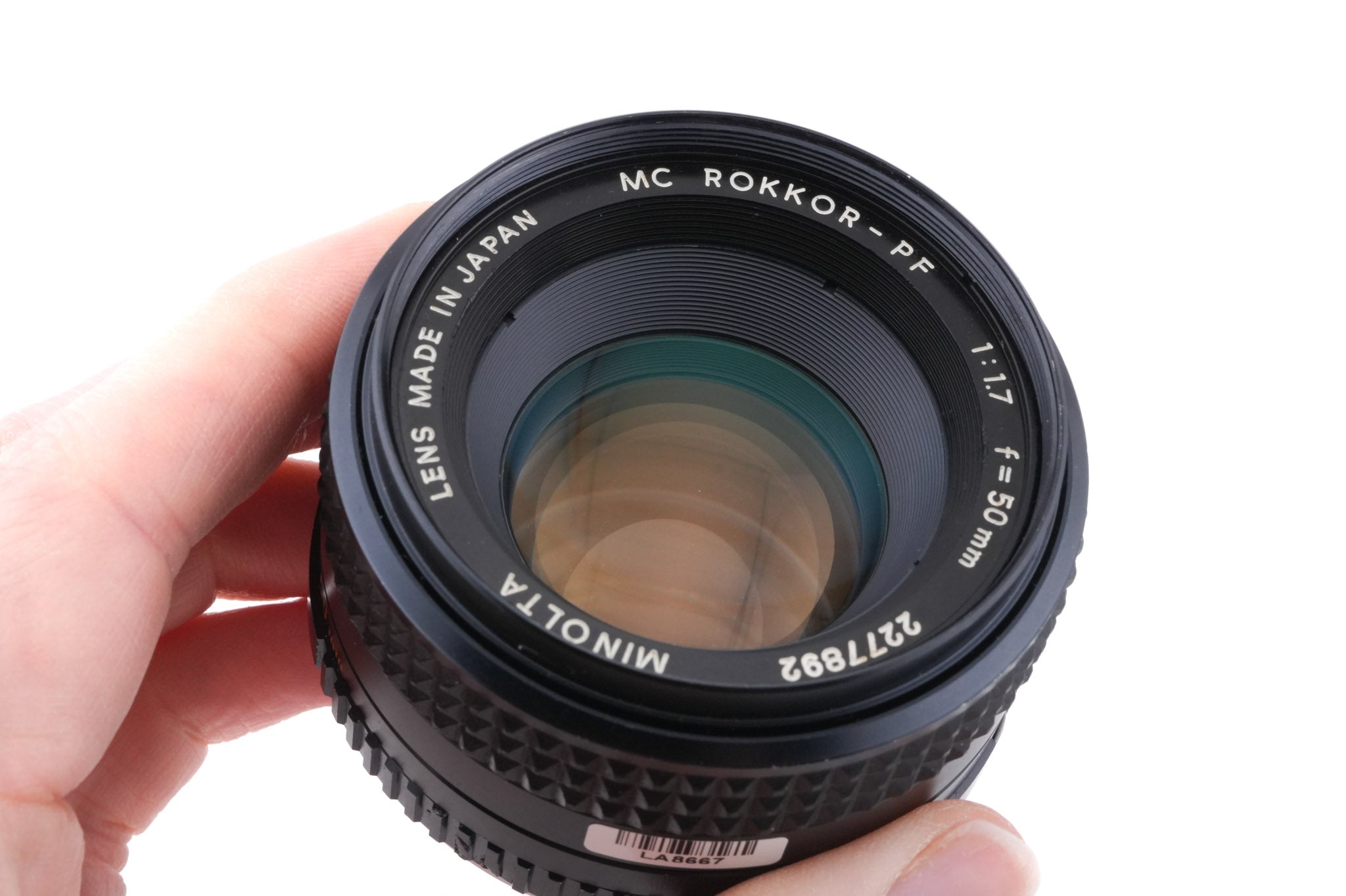 Minolta 50mm f1.7 MC Rokkor-PF