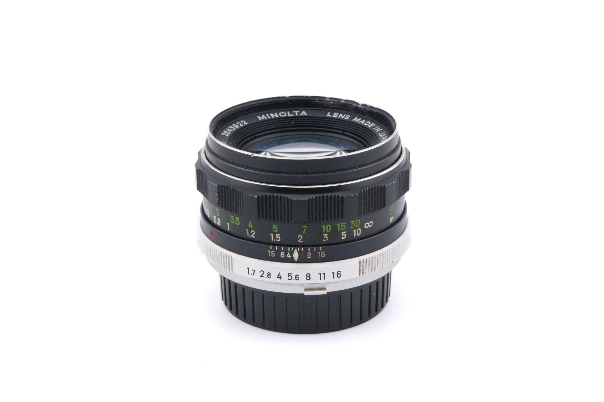 Minolta 55mm f1.7 MC Rokkor-PF