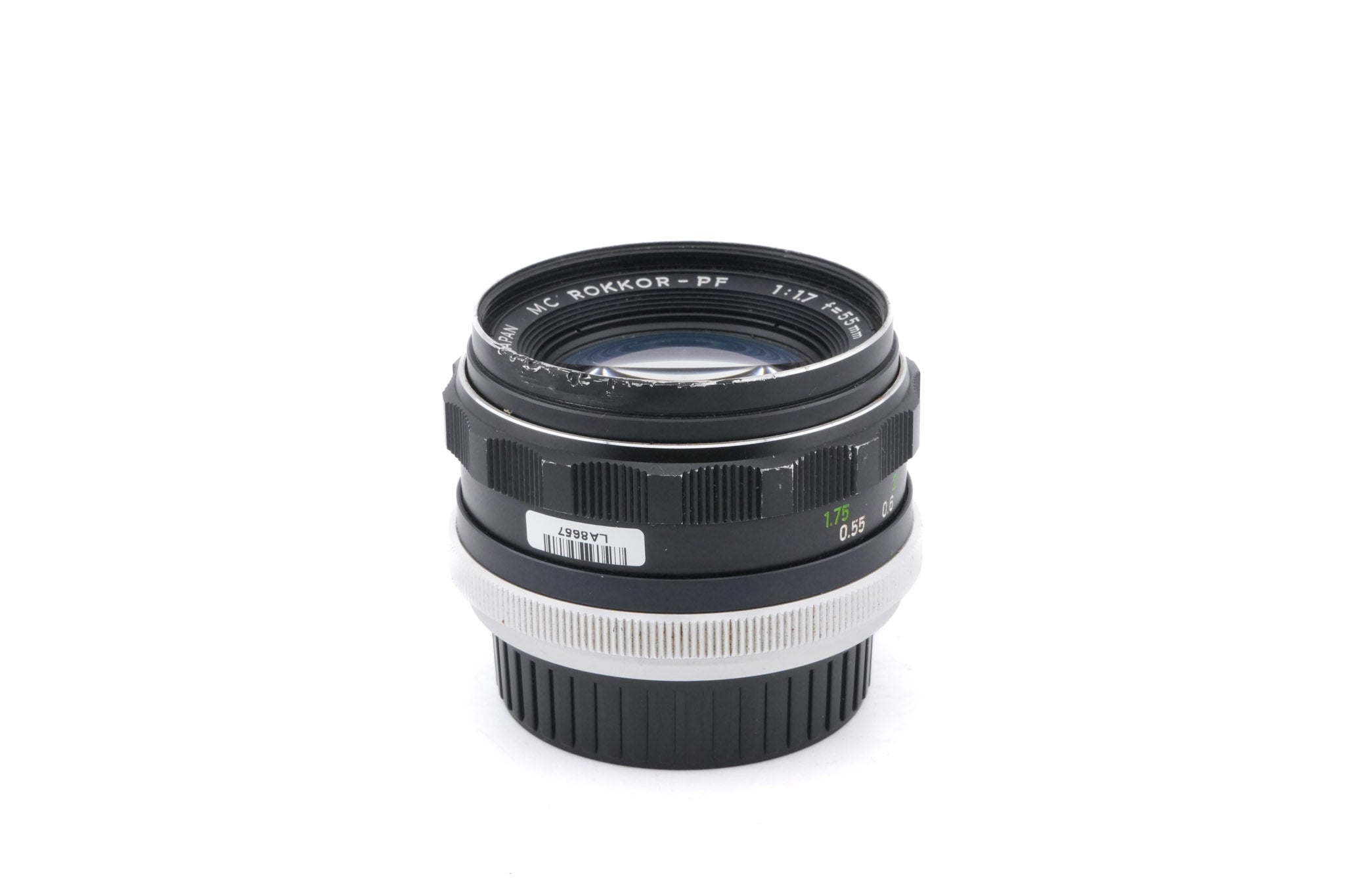 Minolta 55mm f1.7 MC Rokkor-PF
