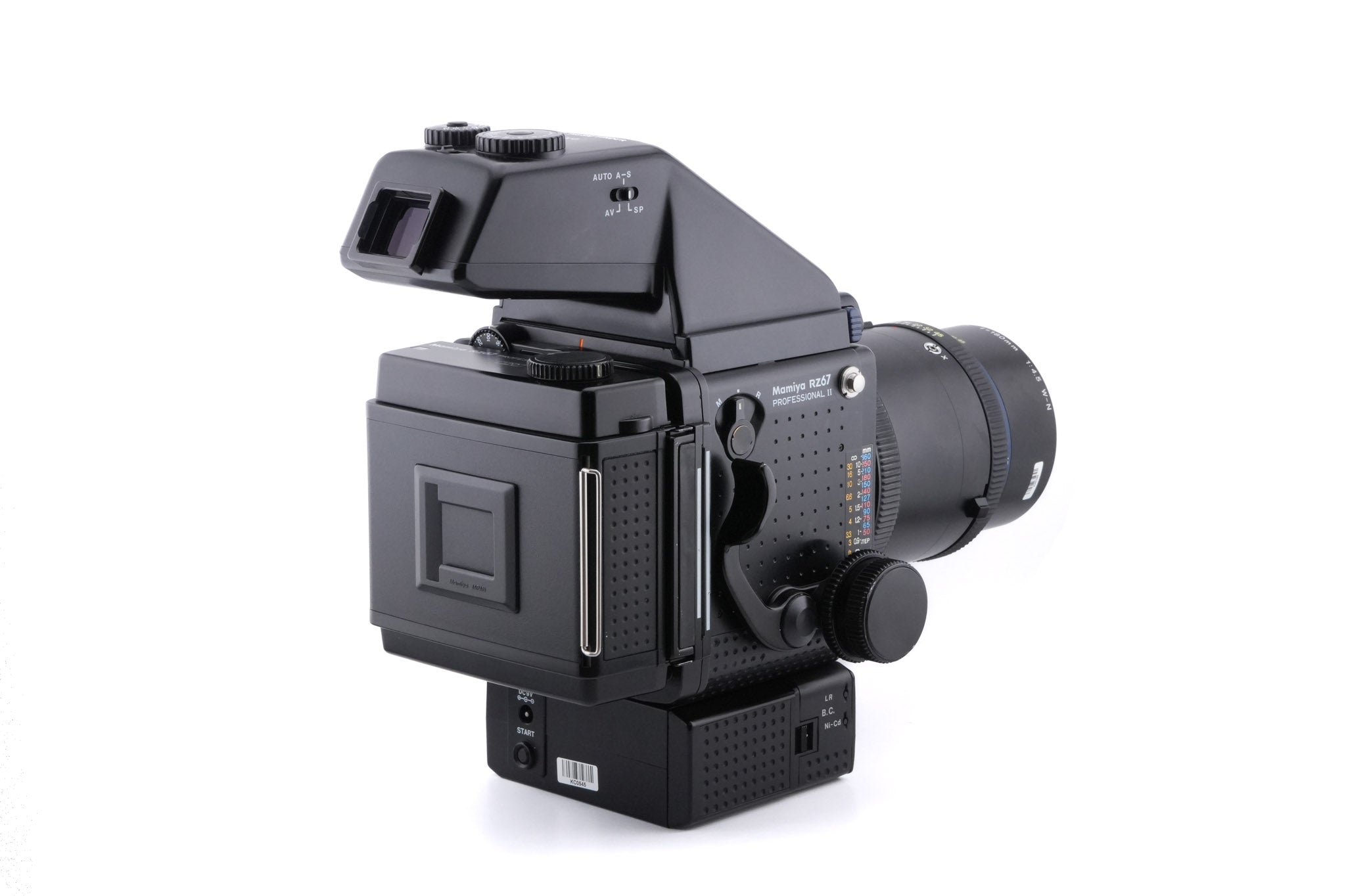 Mamiya RZ67 Professional II + RZ67 Winder II + 120 6x7 Roll Film Holder Professional II + 180mm f4.5 Sekor Z W-N + AE Prism Finder