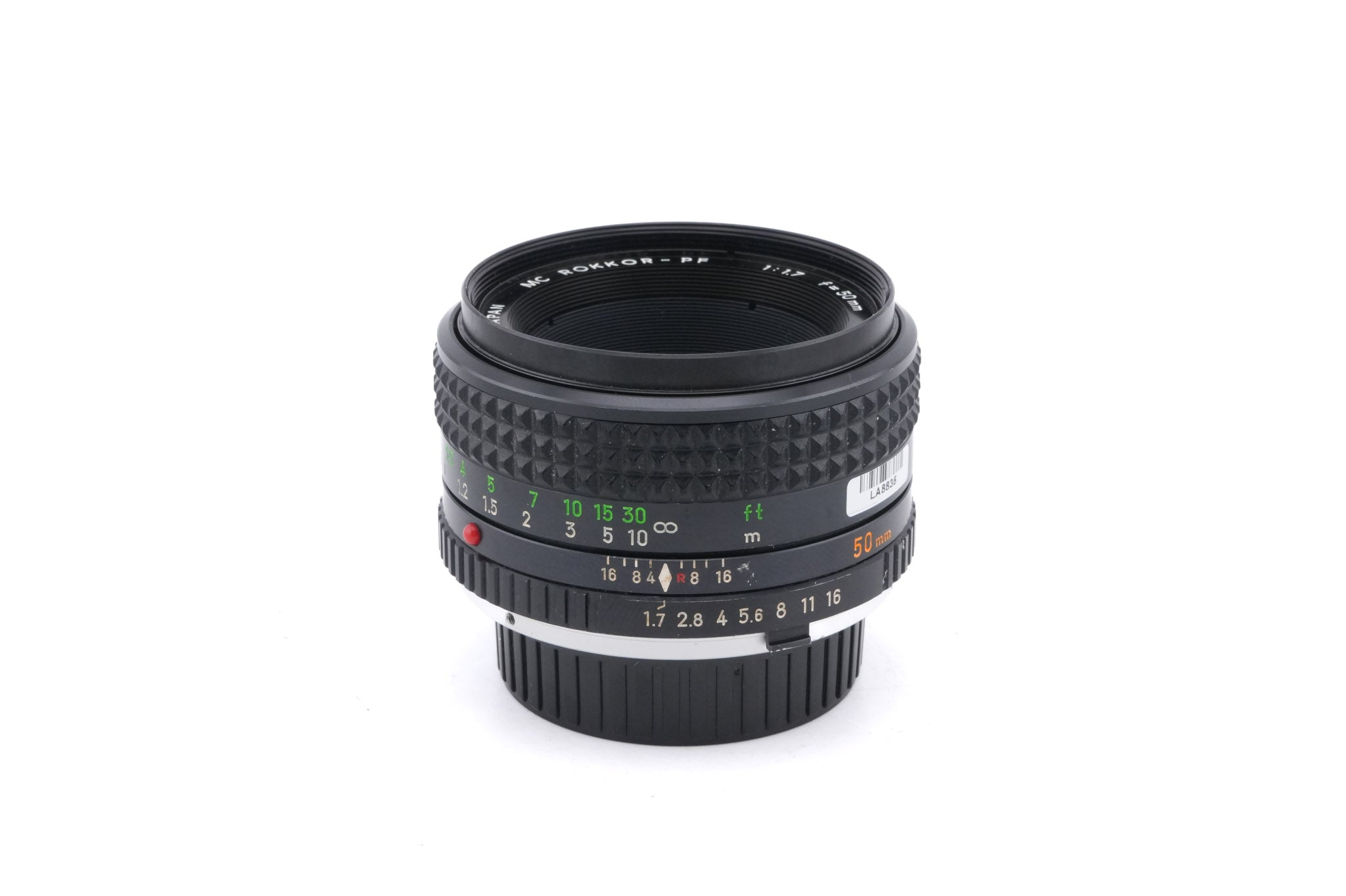 Minolta 50mm f1.7 MC Rokkor-PF