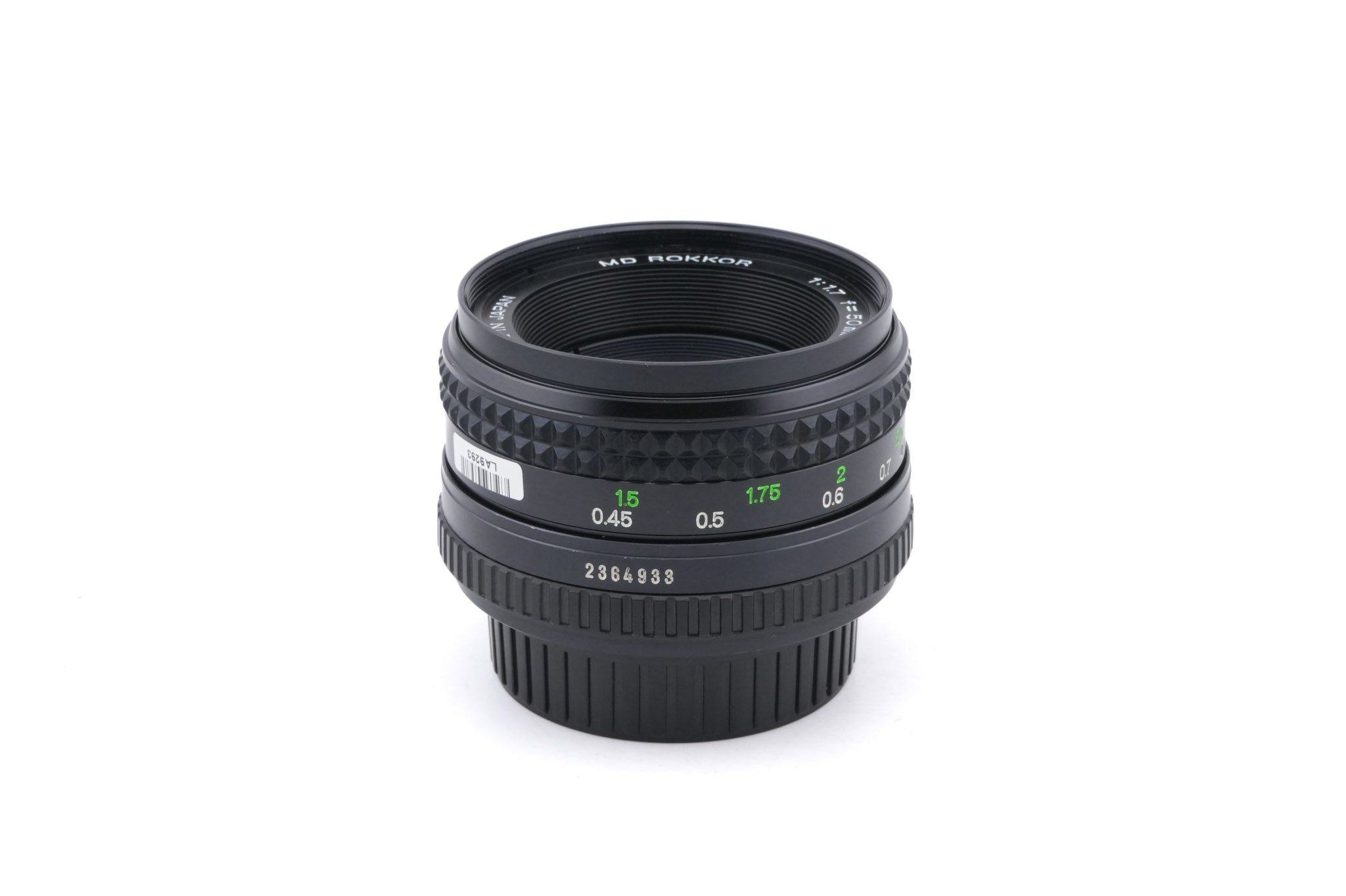 Minolta 50mm f1.7 MD Rokkor