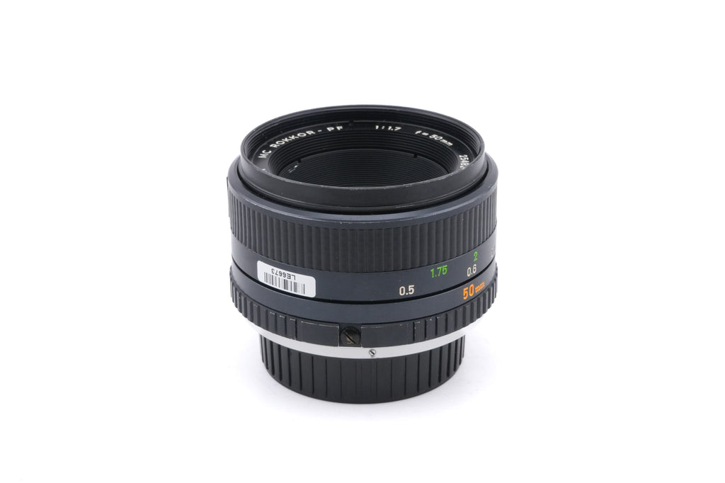 Minolta 50mm f1.7 MC Rokkor-PF