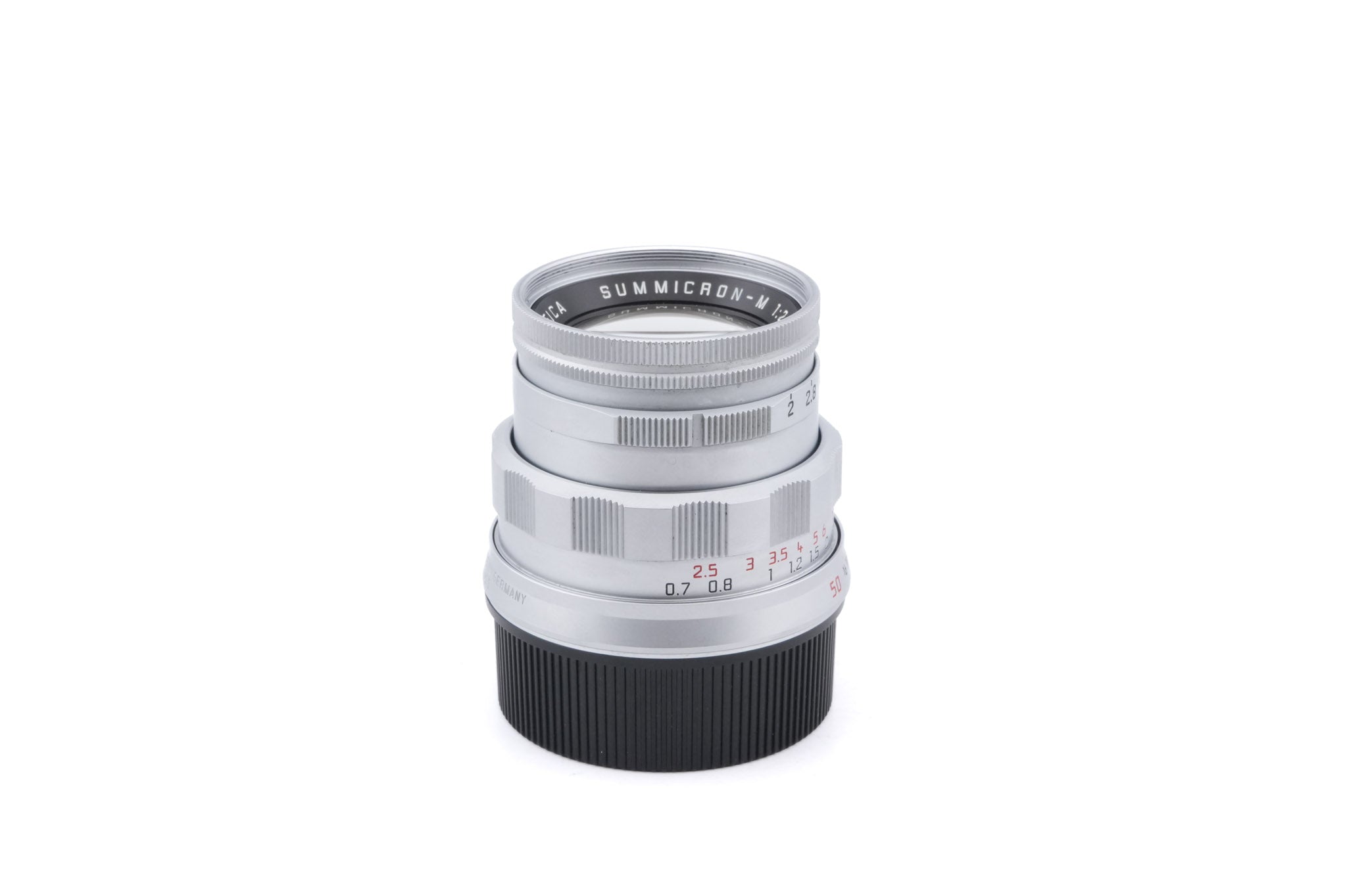 Leica 50mm f2 Summicron-M (50 Jahre) (Silver, 11615)