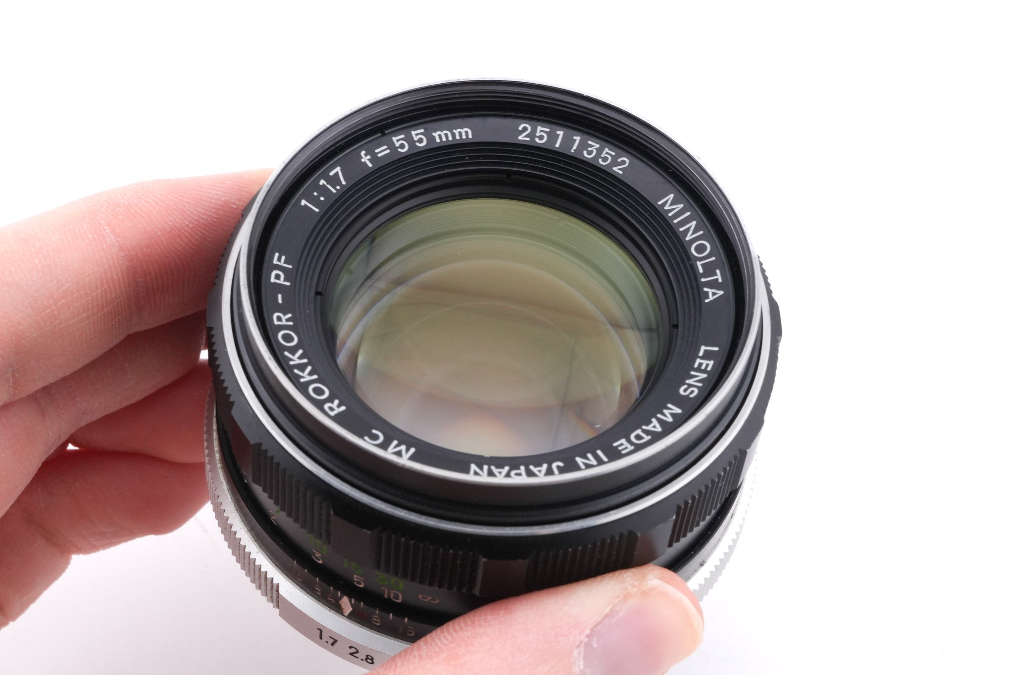 Minolta 55mm f1.7 MC Rokkor-PF