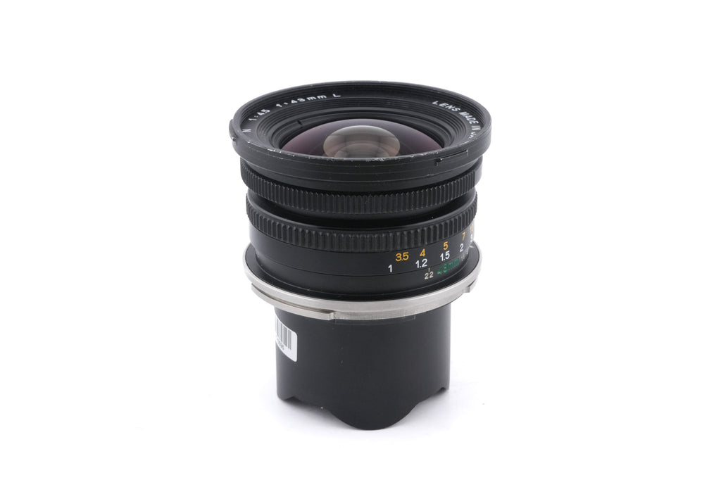 Mamiya 43mm f4.5 L N + Optical Viewfinder (43mm f4.5 L N) + 43mm f4.5 N L Lens Hood
