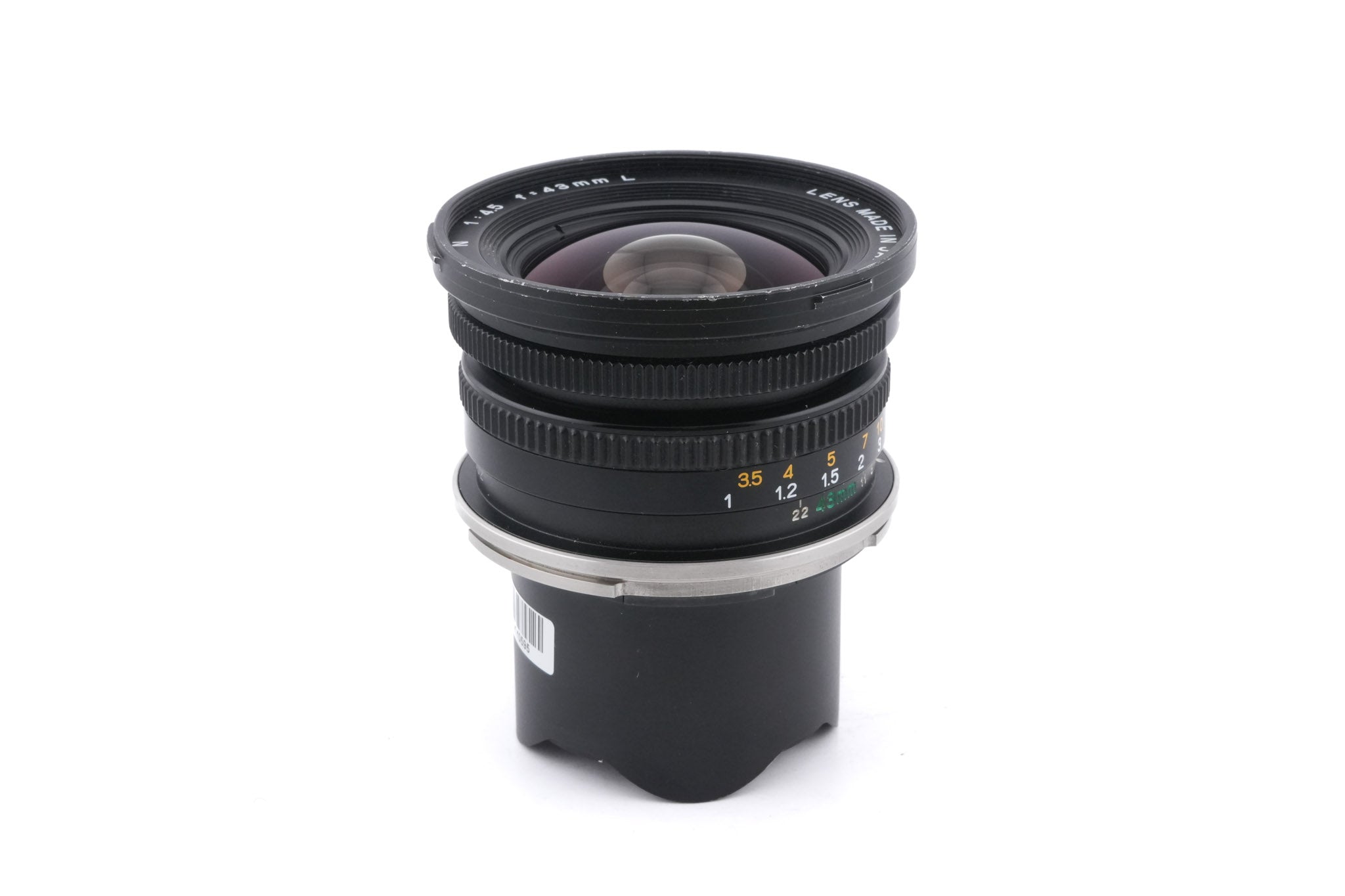 Mamiya 43mm f4.5 L N + Optical Viewfinder (43mm f4.5 L N) + 43mm f4.5 N L Lens Hood
