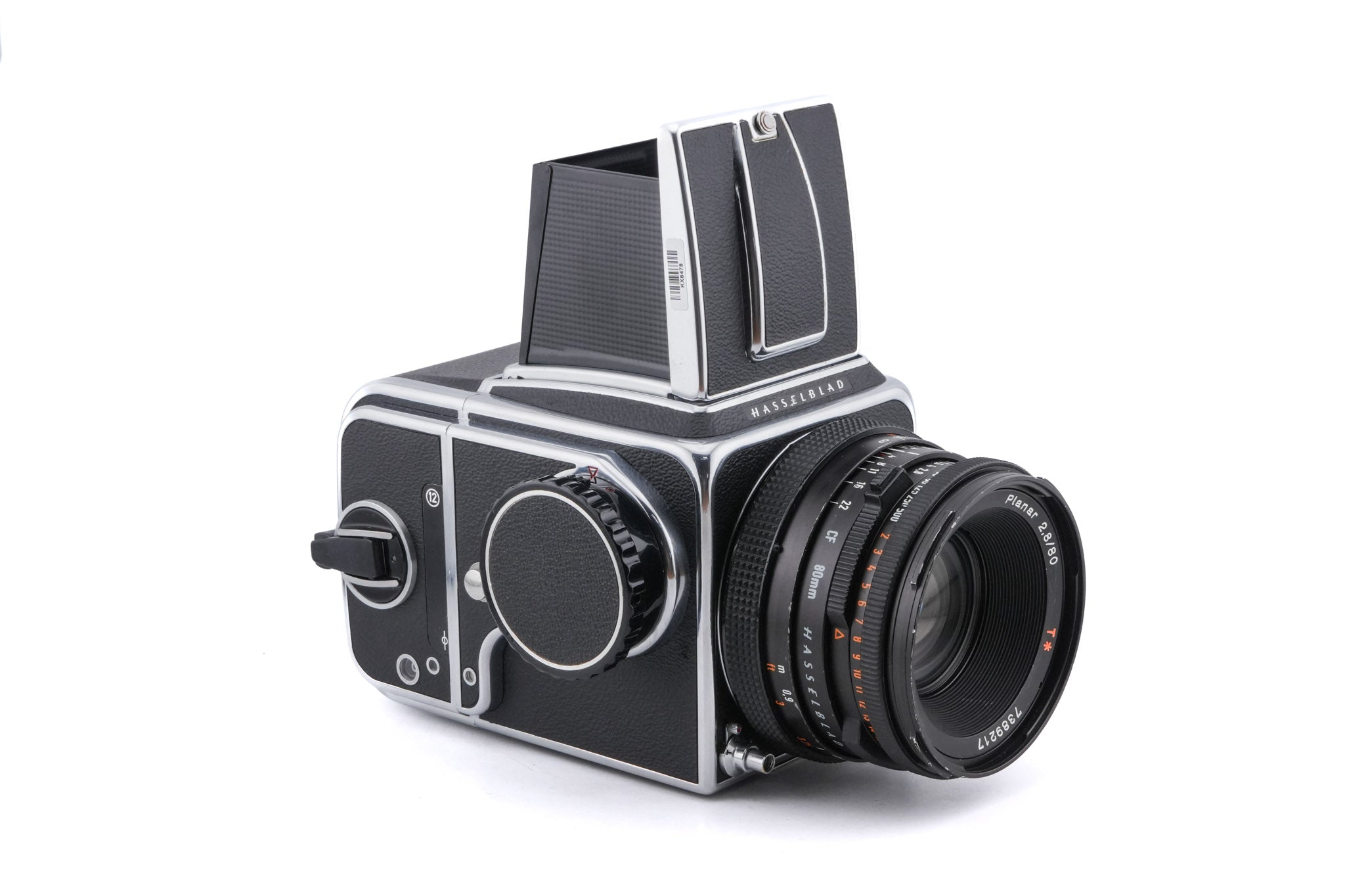 Hasselblad 500C/M (Silver, 10026) + Waist Level Finder (Old / Silver, 42021) + A12 Film Magazine (Silver, 30074) + 80mm f2.8 Planar T* CF (20029) + Standard Focusing Screen (42161)