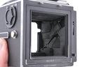 Hasselblad 503CW (Silver, 10243) + Waist Level Finder (New / Chrome, 42315) + Acute Matte D Focusing Screen (42207)