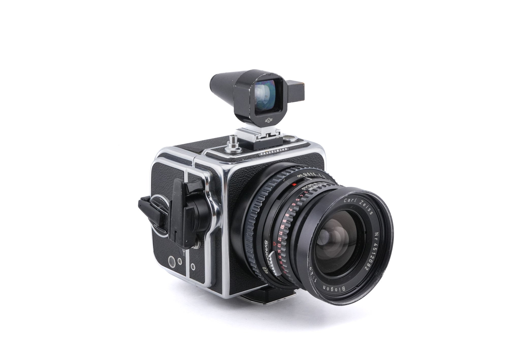Hasselblad SWC/M (Biogon C T*) (Silver, 10049) + SWC Viewfinder (52035/TISOC) + A12 Film Magazine (Silver, 30074)