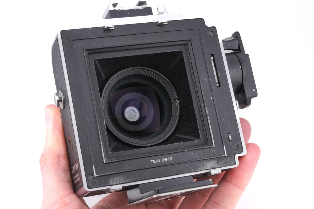 Hasselblad SWC/M (Biogon C T*) (Silver, 10049) + SWC Viewfinder (52035/TISOC) + A12 Film Magazine (Silver, 30074)