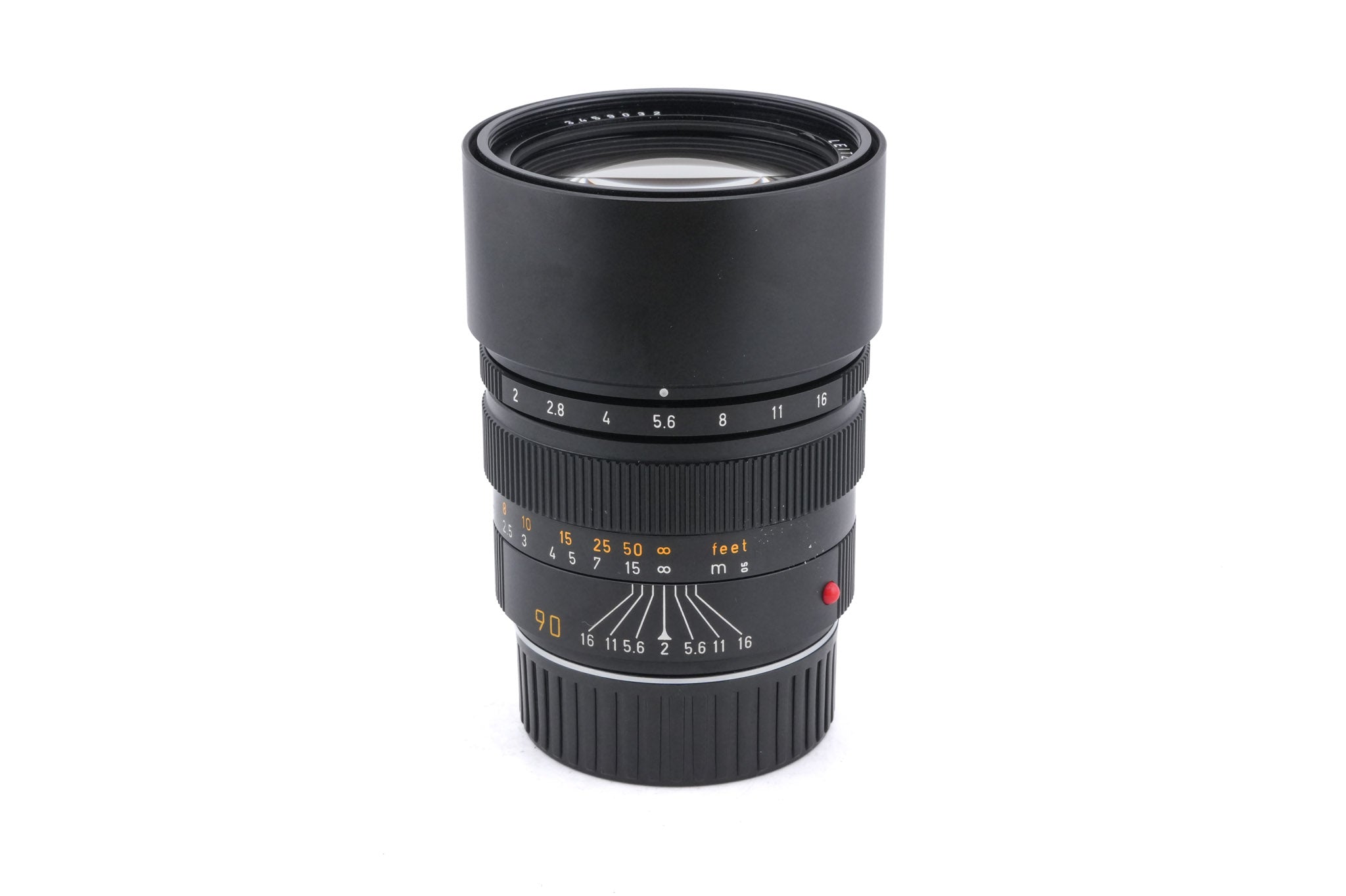 Leica 90mm f2 Summicron-M (Type III) (Black, 11136)