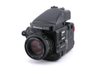 Mamiya 645 Pro TL + HA401 120/220 Roll Film Holder + 80mm f2.8 Sekor C N + FE401 AE Prism Finder + 120 Roll Film Insert (HA401) + AC401 Winding Lever