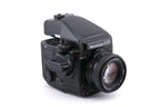 Mamiya 645 Pro TL + HA401 120/220 Roll Film Holder + 80mm f2.8 Sekor C N + FE401 AE Prism Finder + 120 Roll Film Insert (HA401) + AC401 Winding Lever