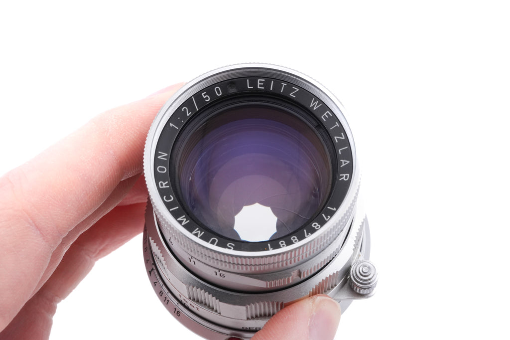 Leica 50mm f2 Summicron (Type II) (Silver, SOOIC-MS / SOSIC / 11118 / 11618 / 11818)