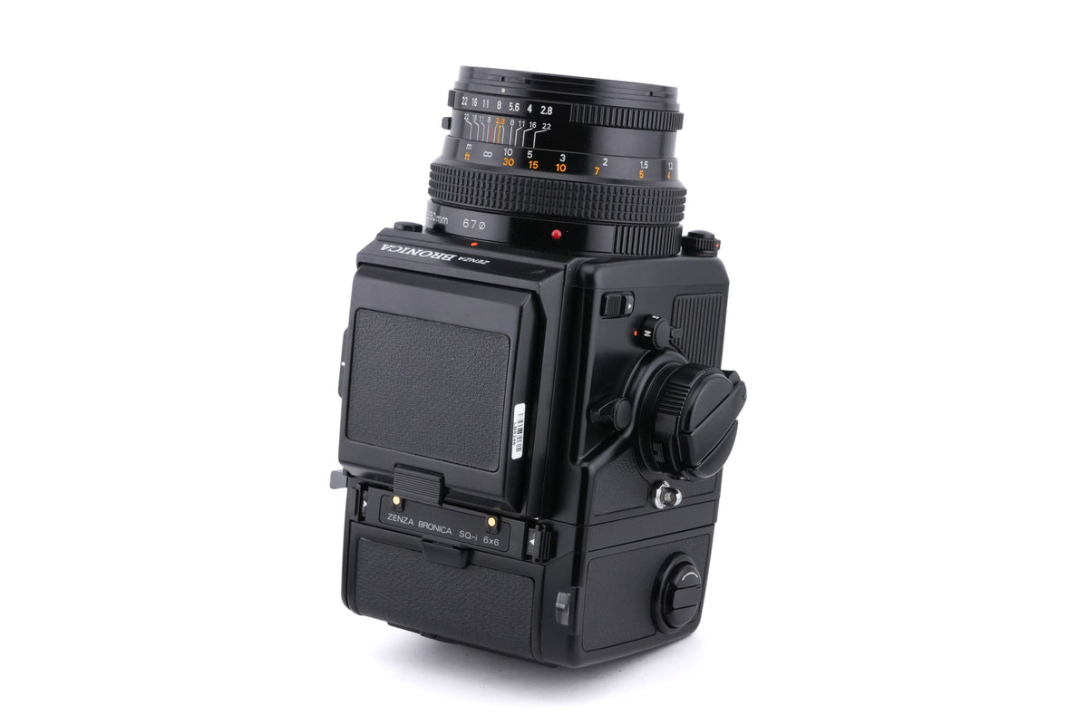 Zenza Bronica SQ-Ai + Waist Level Finder + SQ-i 6x6 120 Roll Film Back + 80mm f2.8 Zenzanon-PS