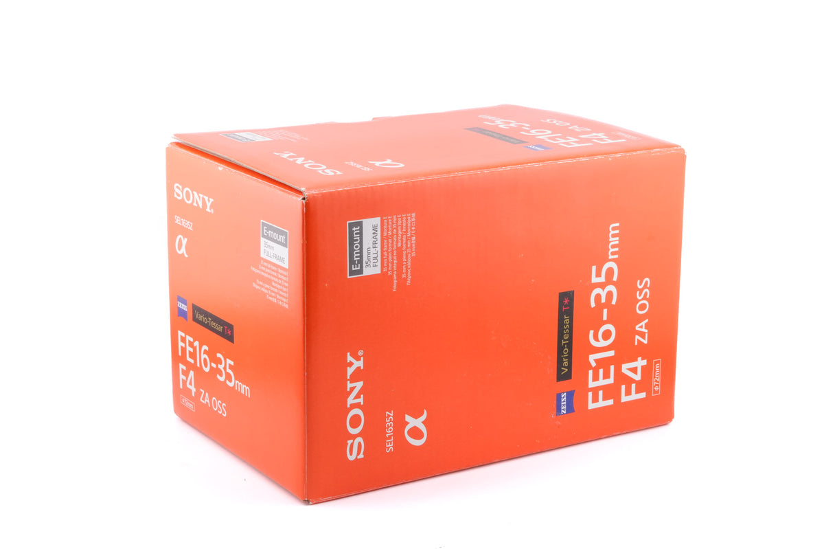 Sony 16-35mm f4 Vario-Tessar T* ZA OSS (SEL1635Z)