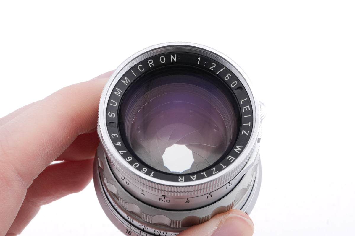 Leica 50mm f2 Summicron (Type II) (Silver, SOOIC-MS / SOSIC / 11118 / 11618 / 11818)