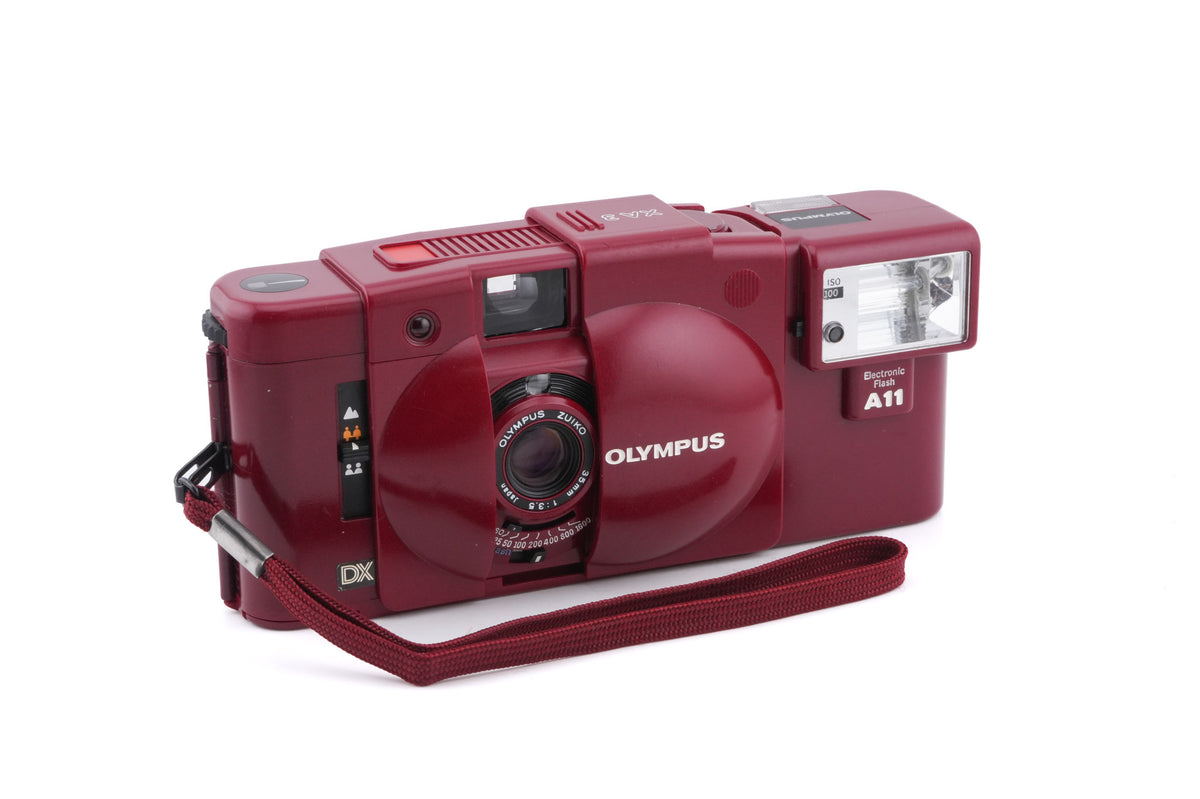 Olympus XA3 (Red) + A11 Electronic Flash