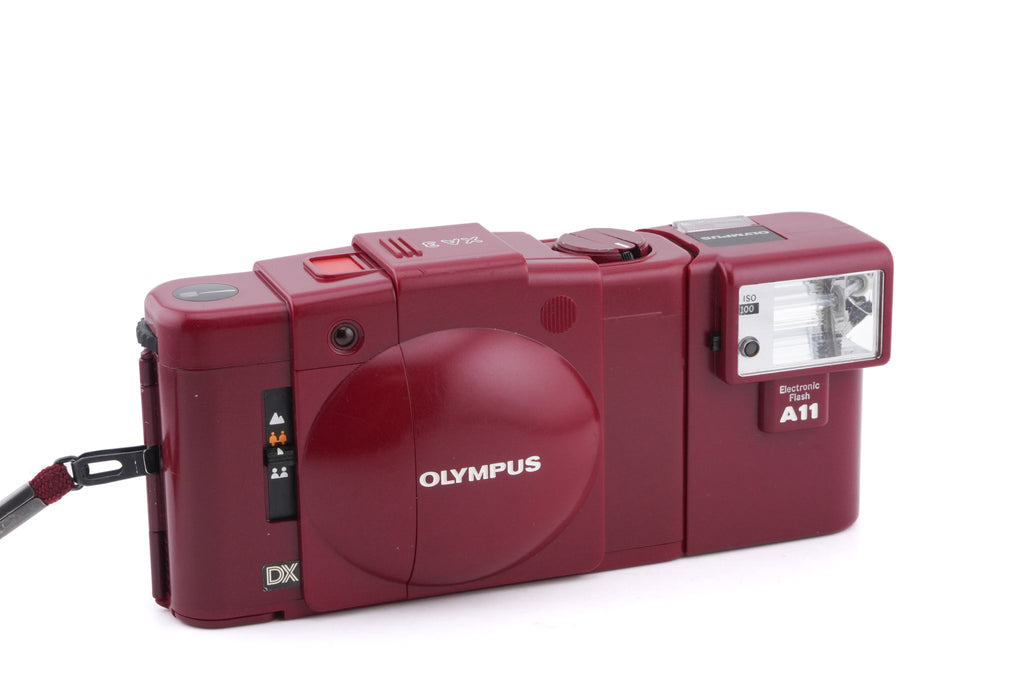 Olympus XA3 (Red) + A11 Electronic Flash