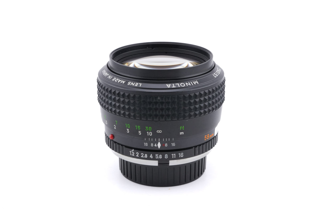 Minolta 58mm f1.2 MC Rokkor-PG - Lens