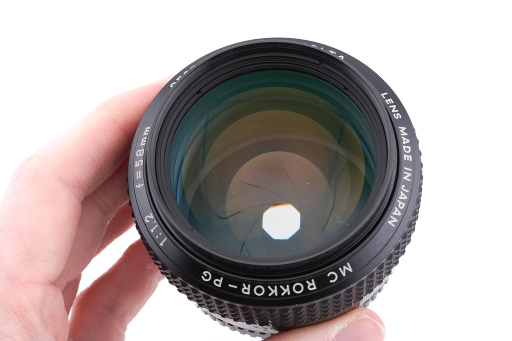 Minolta 58mm f1.2 MC Rokkor-PG