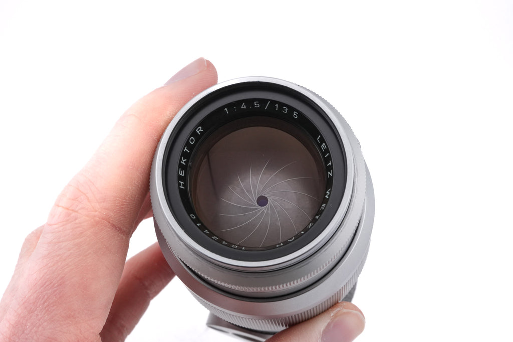 Leica 135mm f4.5 Hektor (Silver, HEFAR)