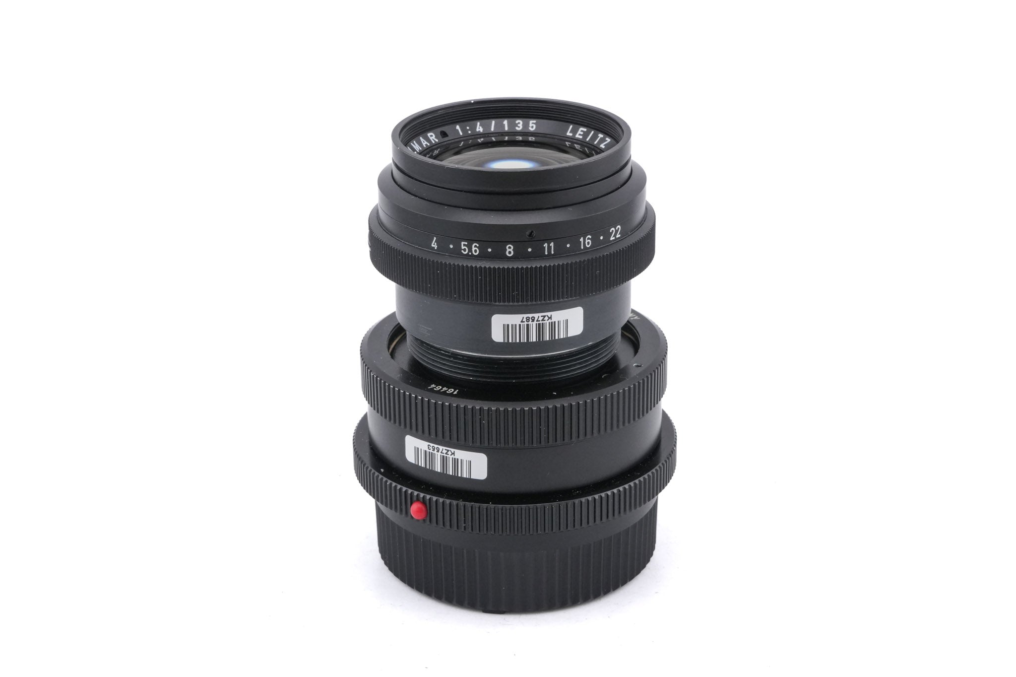 Leica 135mm f4 Tele-Elmar Optical Lens Head (Type I) (11852) + Universal Focusing Mount OTZFO (16464)
