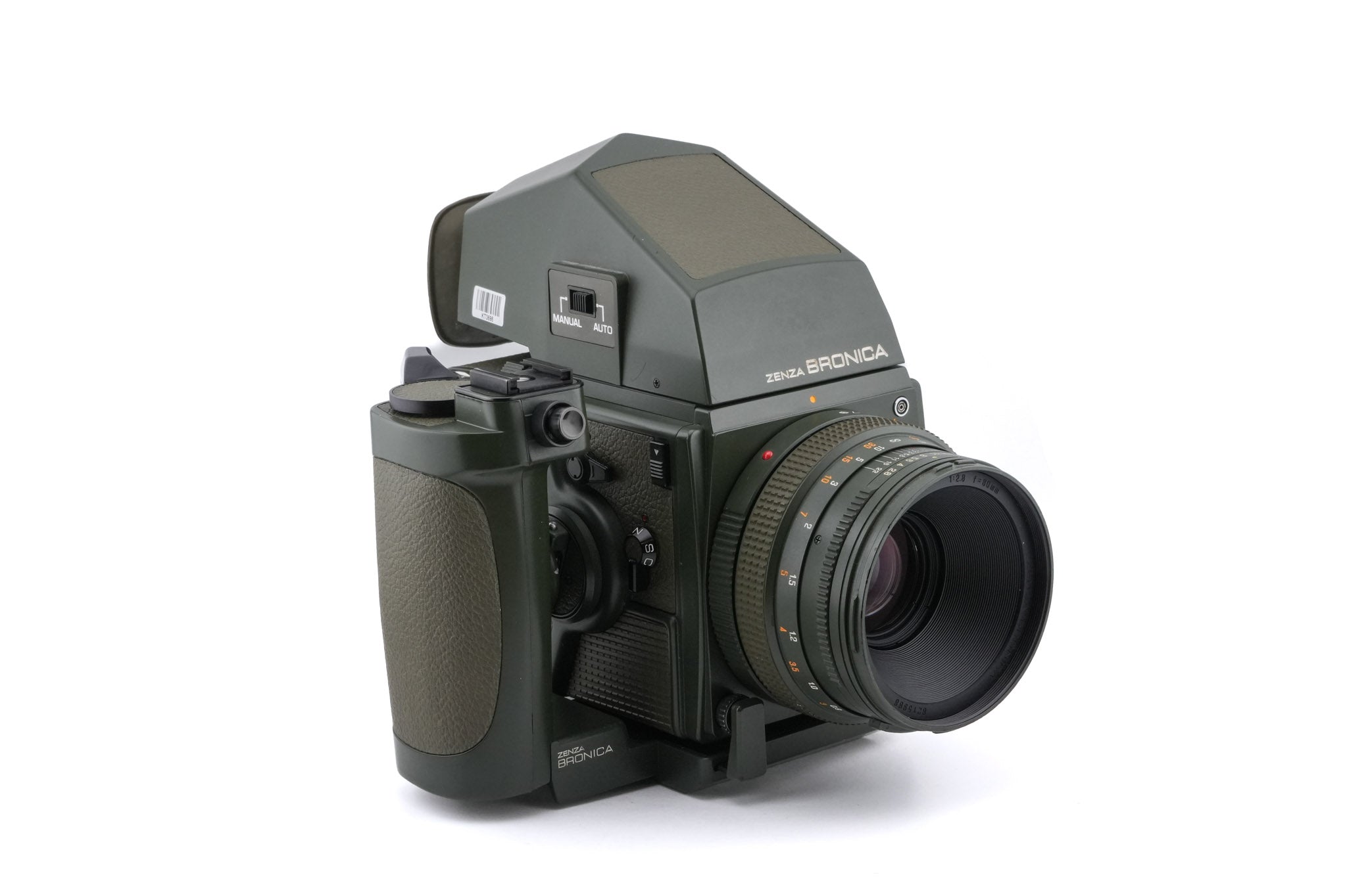 Zenza Bronica SQ-A SF (Safari) + Waist Level Finder SF (Safari) + Speed Grip S Winder SF (Safari) + SQ 6x6 120 Roll Film Back SF (Safari) + 80mm f2.8 Zenzanon-S SF (Safari) + AE Prism Finder S SF (Safari) + SQ Bellows Shade (Safari)