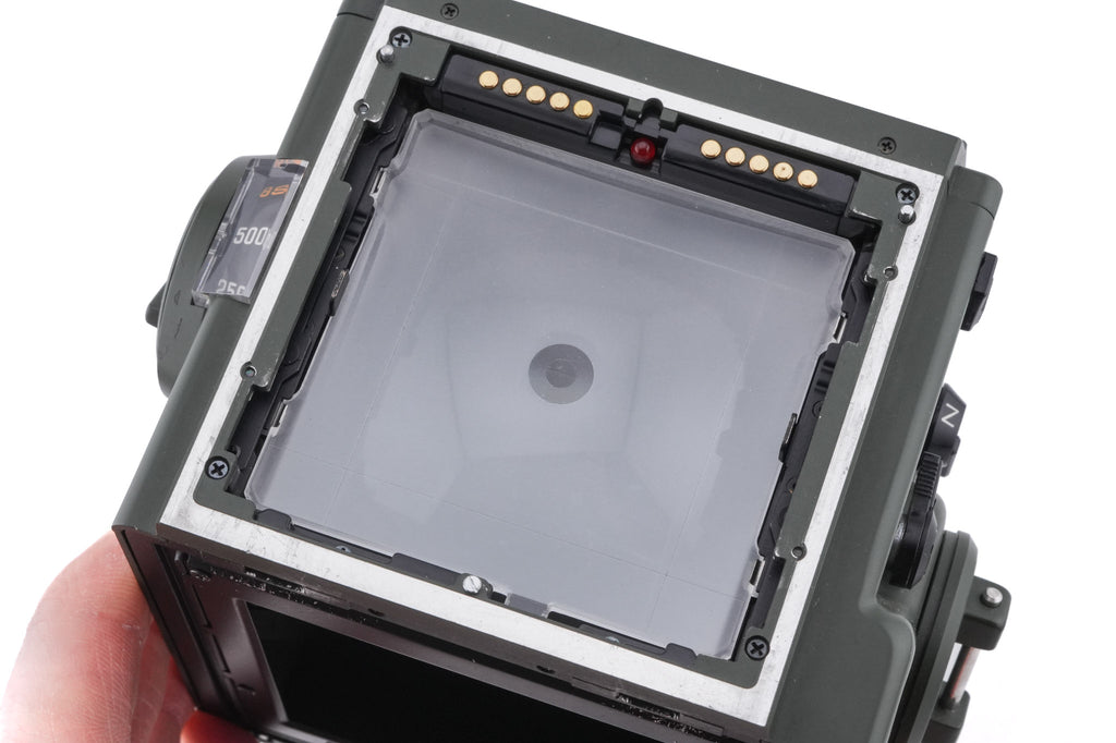 Zenza Bronica SQ-A SF (Safari) + Waist Level Finder SF (Safari) + Speed Grip S Winder SF (Safari) + SQ 6x6 120 Roll Film Back SF (Safari) + 80mm f2.8 Zenzanon-S SF (Safari) + AE Prism Finder S SF (Safari) + SQ Bellows Shade (Safari)