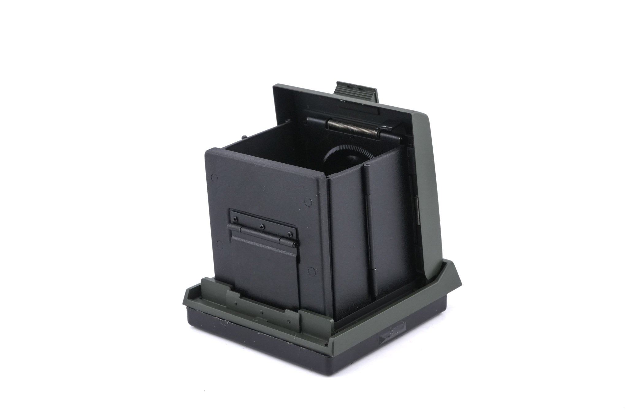 Zenza Bronica SQ-A SF (Safari) + Waist Level Finder SF (Safari) + Speed Grip S Winder SF (Safari) + SQ 6x6 120 Roll Film Back SF (Safari) + 80mm f2.8 Zenzanon-S SF (Safari) + AE Prism Finder S SF (Safari) + SQ Bellows Shade (Safari)