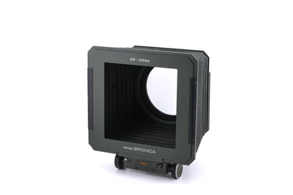 Zenza Bronica SQ-A SF (Safari) + Waist Level Finder SF (Safari) + Speed Grip S Winder SF (Safari) + SQ 6x6 120 Roll Film Back SF (Safari) + 80mm f2.8 Zenzanon-S SF (Safari) + AE Prism Finder S SF (Safari) + SQ Bellows Shade (Safari)